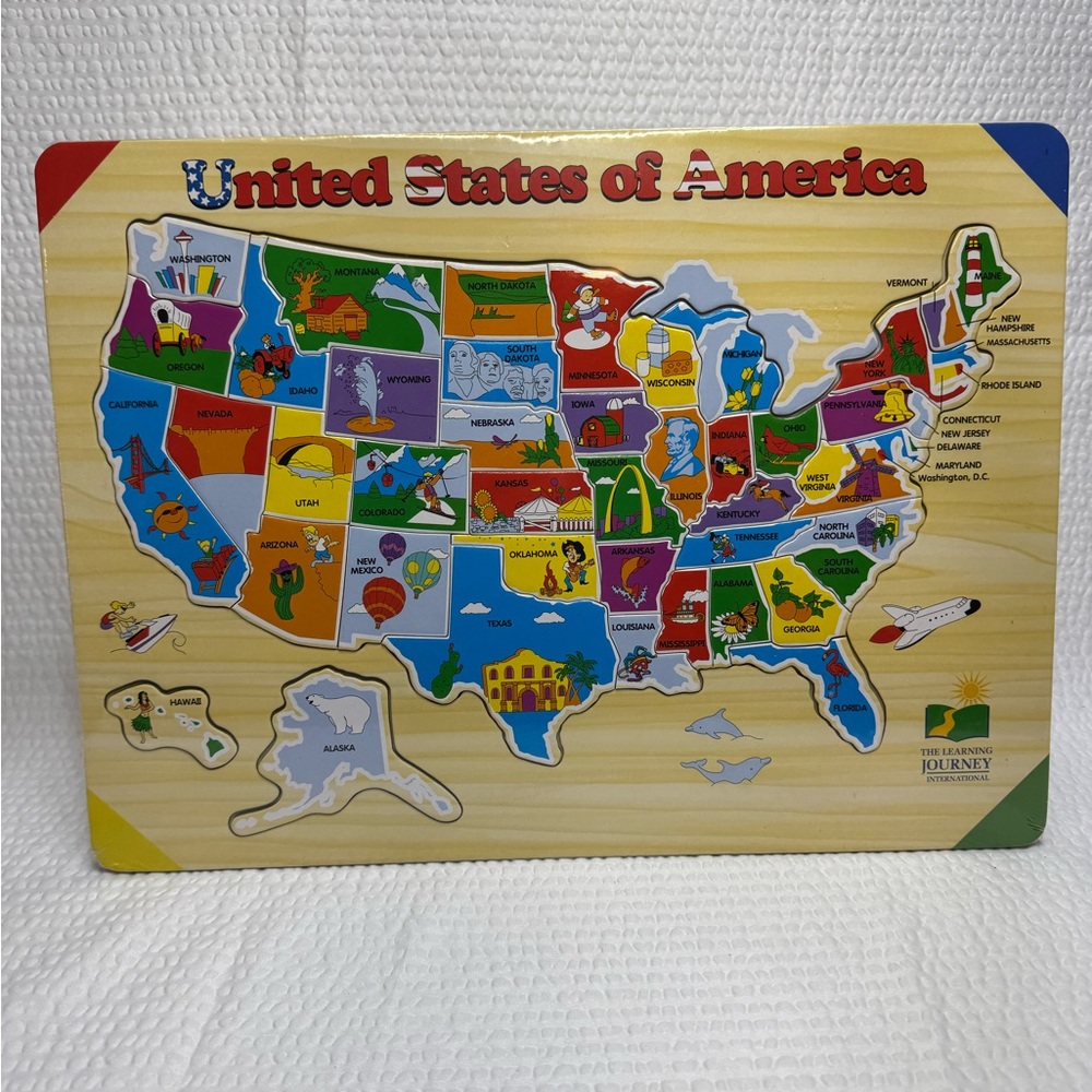 United States of America Wooden Puzzle